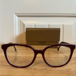 Burberry Women's Deep Red Glasses